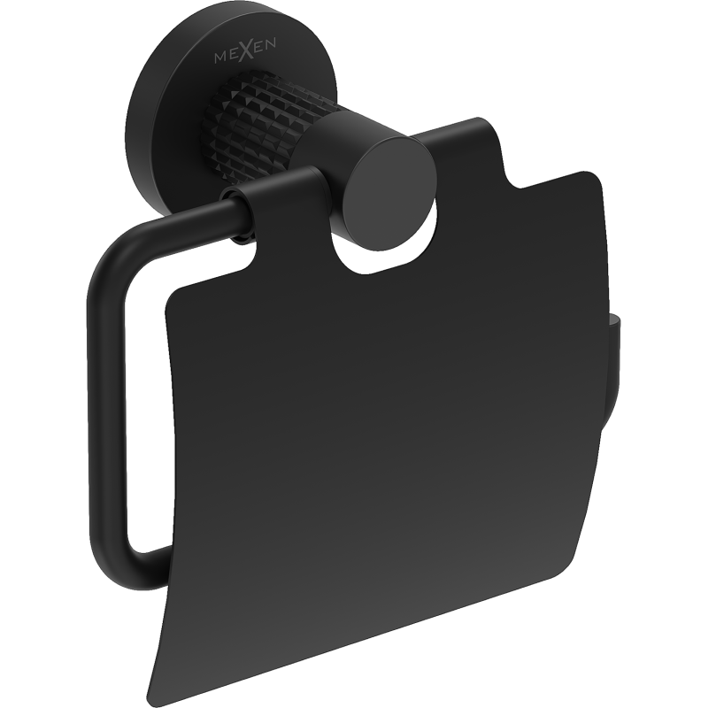 Mexen Triv tualetes papīra turētājs, melns - 70A33021-70