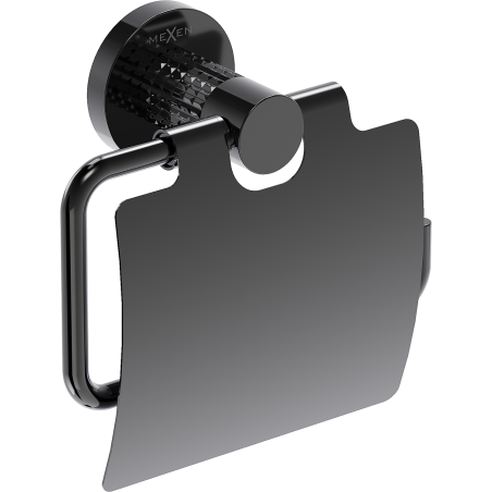 Mexen Triv tualetes papīra turētājs, melns hroms - 70A33021-73