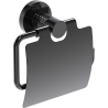 Mexen Triv uchwyt na papier toaletowy, black chrome - 70A33021-73