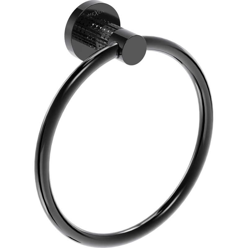 Mexen Triv wieszak na ręcznik, black chrome - 70A33031-73