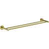 Mexen Ovio double towel rack, gold - 70A19547-50