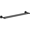 Mexen Ovio double towel rack, black - 70A19547-70