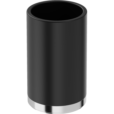 Mexen Triv stāvošs zobu birstes turētājs, melns/hroms - 70A33053-00B