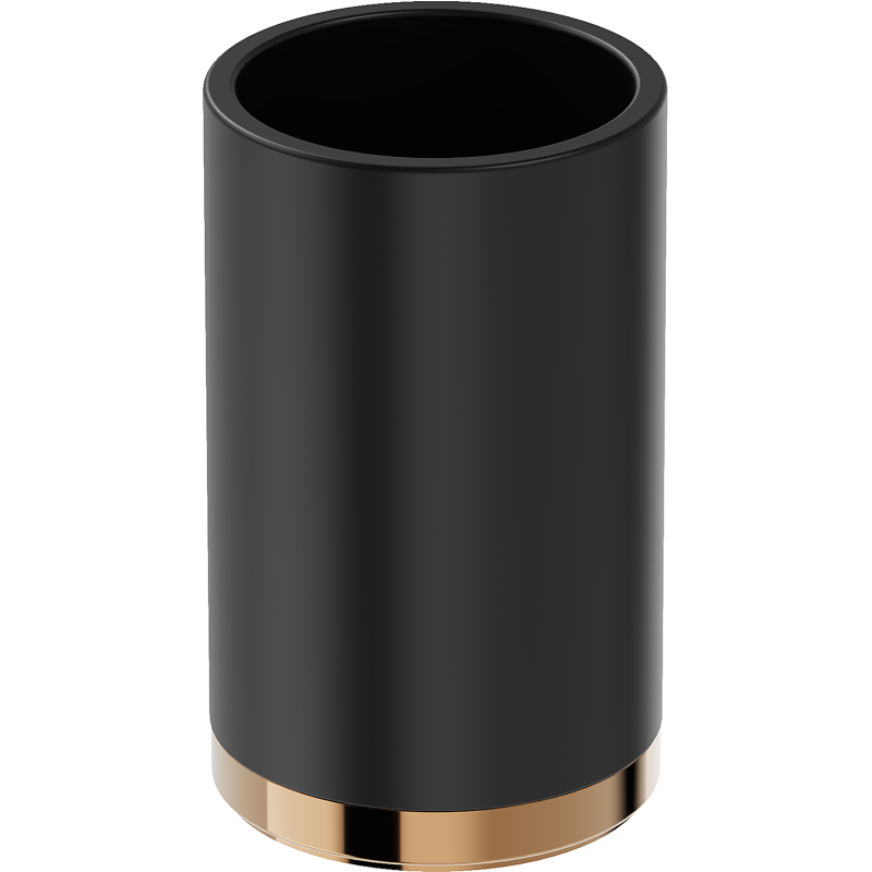 Mexen Triv stāvkausiņš zobu birstēm, melns/rozā zelts - 70A33053-60B