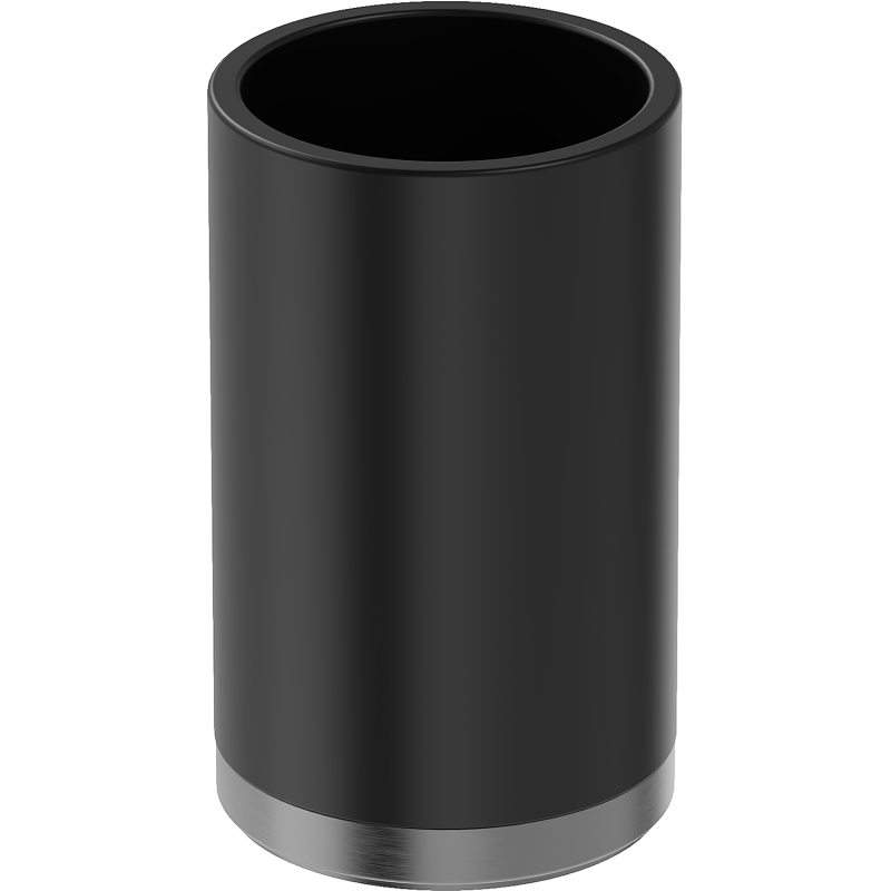 Mexen Triv stāvkrūze zobu birstēm, melna/gun gray matēta - 70A33053-66B