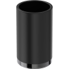 Mexen Triv kubek na szczoteczki stojący, czarny/black chrome - 70A33053-73B