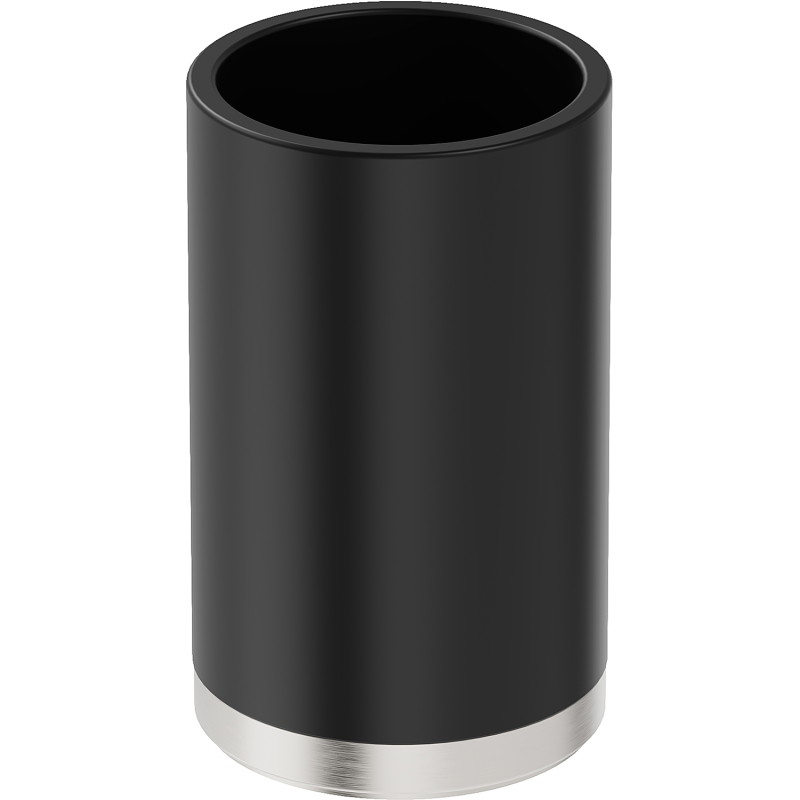 Mexen Triv ståend tandborsthållare, svart/borstad nickel - 70A33053-97B
