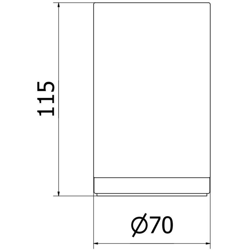 Mexen Triv staande beker voor tandenborstels, wit/chroom - 70A33053-00W