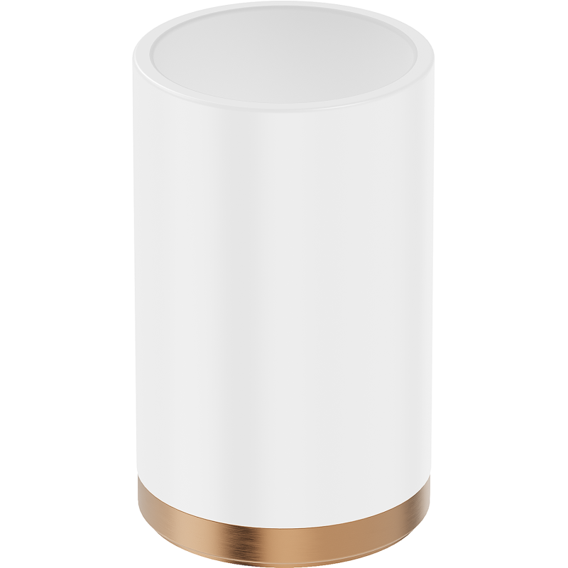 Mexen Triv stāvkrūze zobu sukām, balta/matēts varš - 70A33053-65W