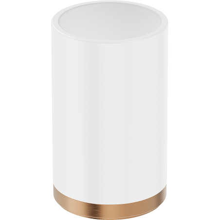 Mexen Triv stāvkrūze zobu sukām, balta/matēts varš - 70A33053-65W