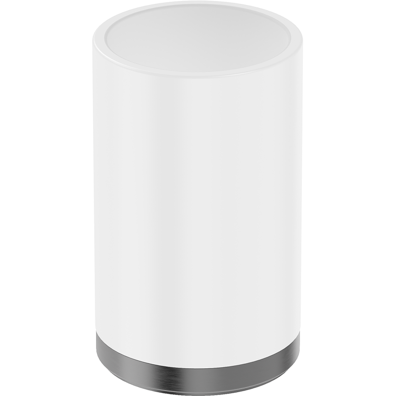 Mexen Triv stikla turētājs zobu birstēm, balts/grūžpelēks matēts - 70A33053-66W