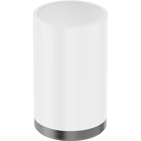 Mexen Triv stikla turētājs zobu birstēm, balts/grūžpelēks matēts - 70A33053-66W