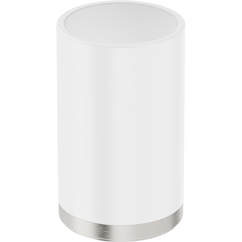 Mexen Triv stāvkrūze zobu birstēm, balts/sukots niķelis - 70A33053-97W