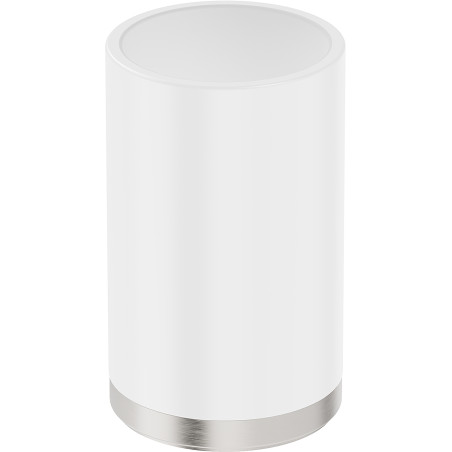 Mexen Triv stāvkrūze zobu birstēm, balts/sukots niķelis - 70A33053-97W