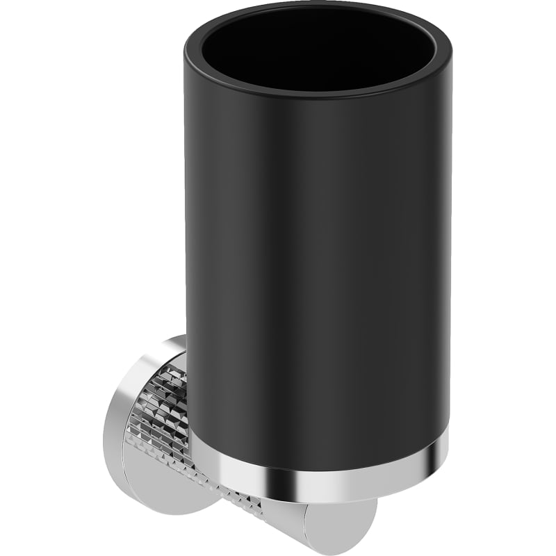 Mexen Triv bicchiere per spazzolini, nero/cromo - 70A33051-00B