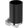 Mexen Triv toothbrush holder, black/chrome - 70A33051-00B