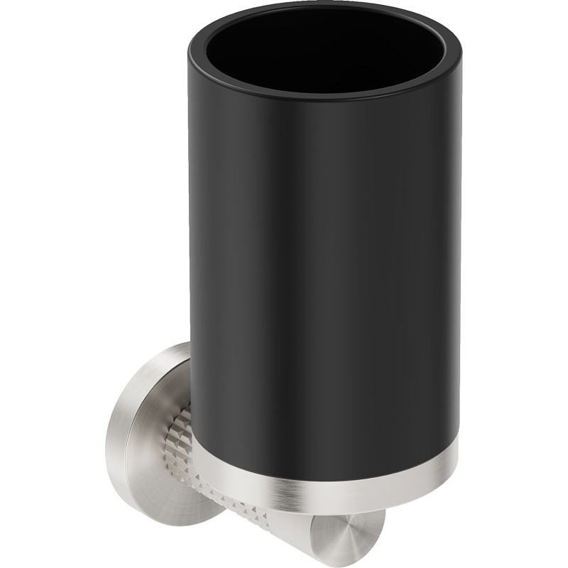 Mexen Triv tandborstmugg, svart/borstad nickel - 70A33051-97B