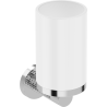 Mexen Triv kubek na szczoteczki, biały/chrom - 70A33051-00W