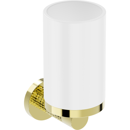 Mexen Triv zobu birstes turētājs, balts/zeltains - 70A33051-50W