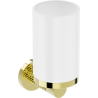 Mexen Triv zobu birstes turētājs, balts/zeltains - 70A33051-50W