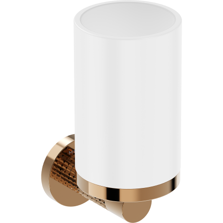 Mexen Triv Zahnputzbecher, weiß/roségold - 70A33051-60W