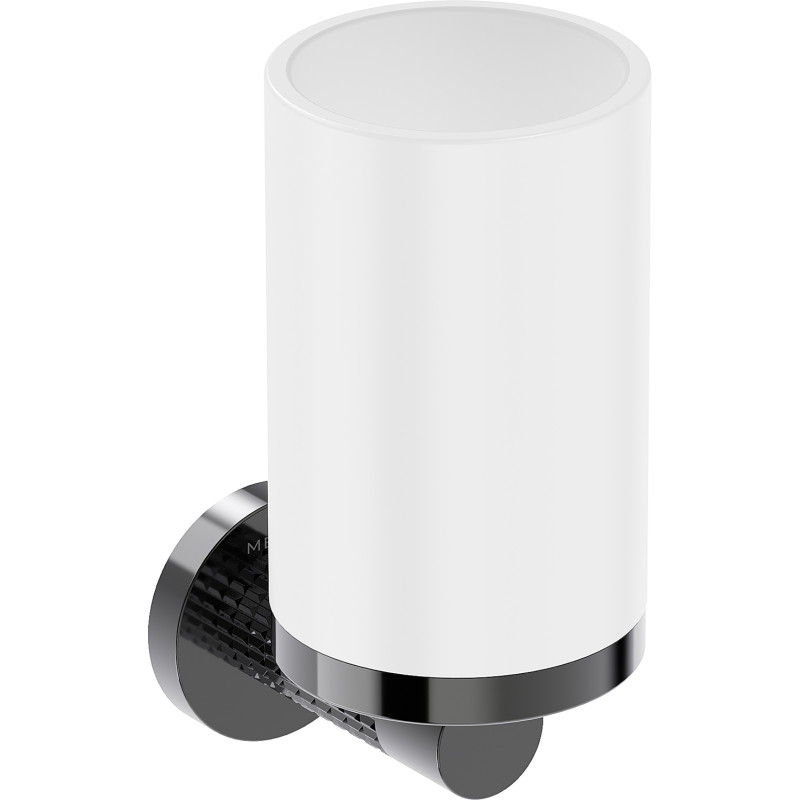 Mexen Triv portaspazzolini, bianco/cromo nero - 70A33051-73W