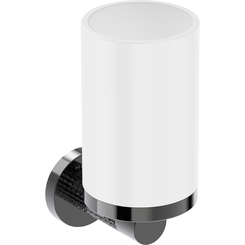 Mexen Triv zobu birstes turētājs, balts/melns hroms - 70A33051-73W