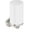 Mexen Triv bicchiere per spazzolini, bianco/nichel spazzolato - 70A33051-97W