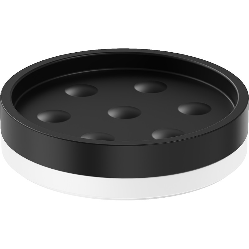 Mexen Triv staande zeepdispenser, zwart/wit - 70A33057-20B