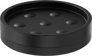 Mexen Triv stāvkrājums ziepju trauks, melns - 70A33057-70B