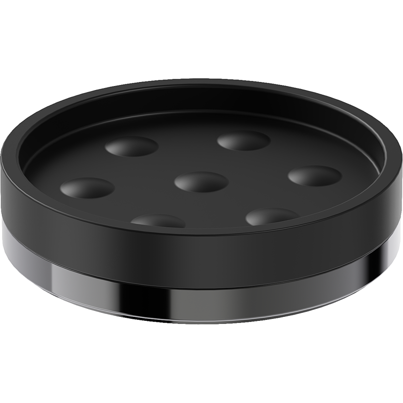 Mexen Triv mydelniczka stojąca, czarna/black chrome - 70A33057-73B