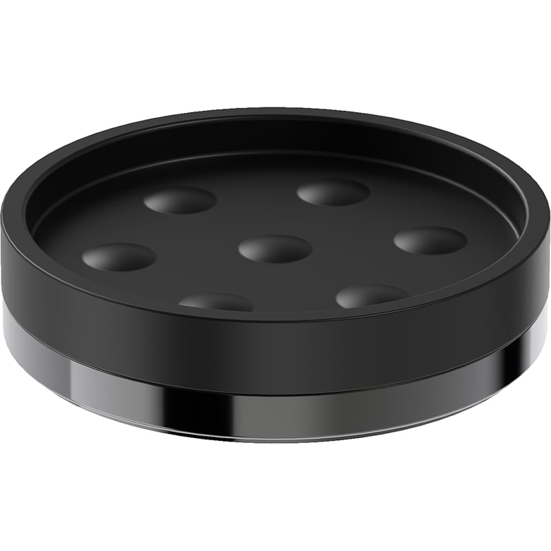 Mexen Triv porte-savon sur pied, chrome noir - 70A33057-73B