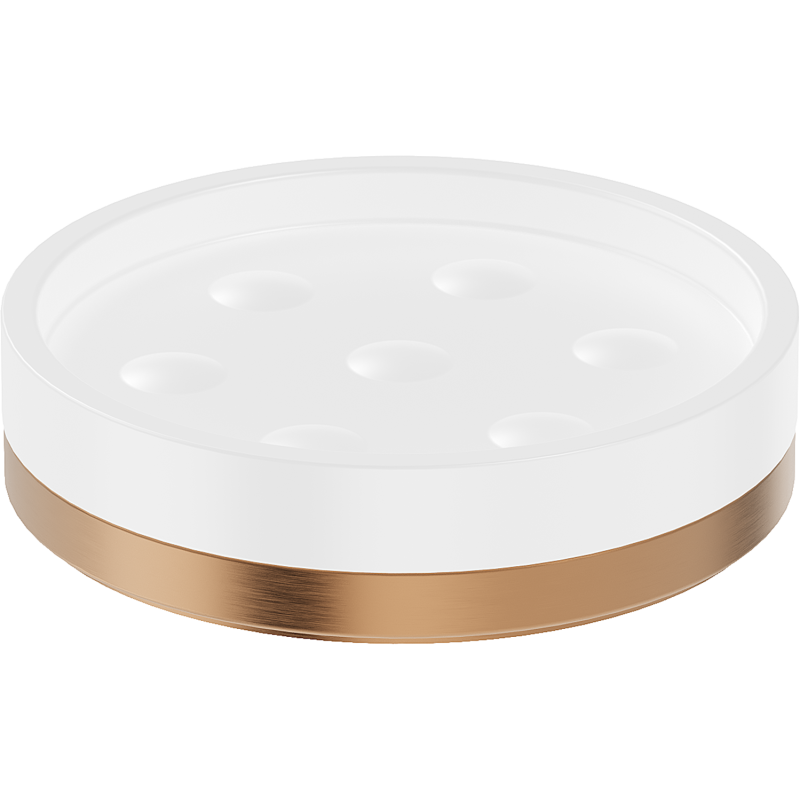 Mexen Triv stāvmydelniks, balts/birstēts varš - 70A33057-65W