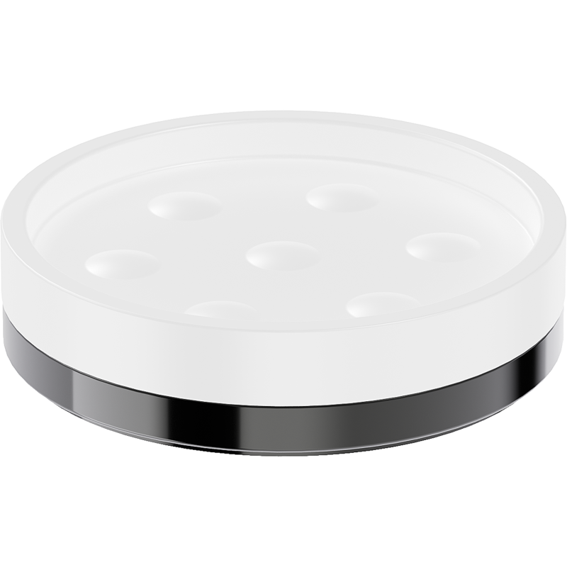 Mexen Triv stāvmydelis, balts/melns hroms - 70A33057-73W