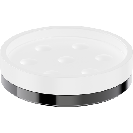 Mexen Triv mydelniczka stojąca, biała/black chrome - 70A33057-73W