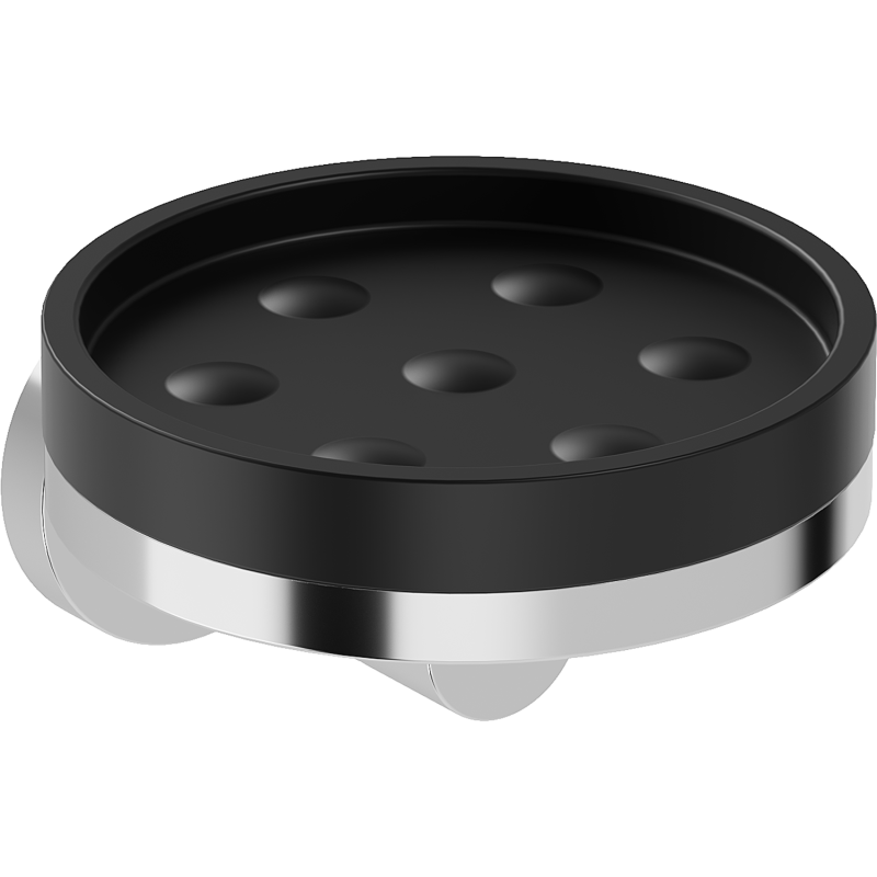 Mexen Triv ziepju turētājs, melns/hroms - 70A33055-00B