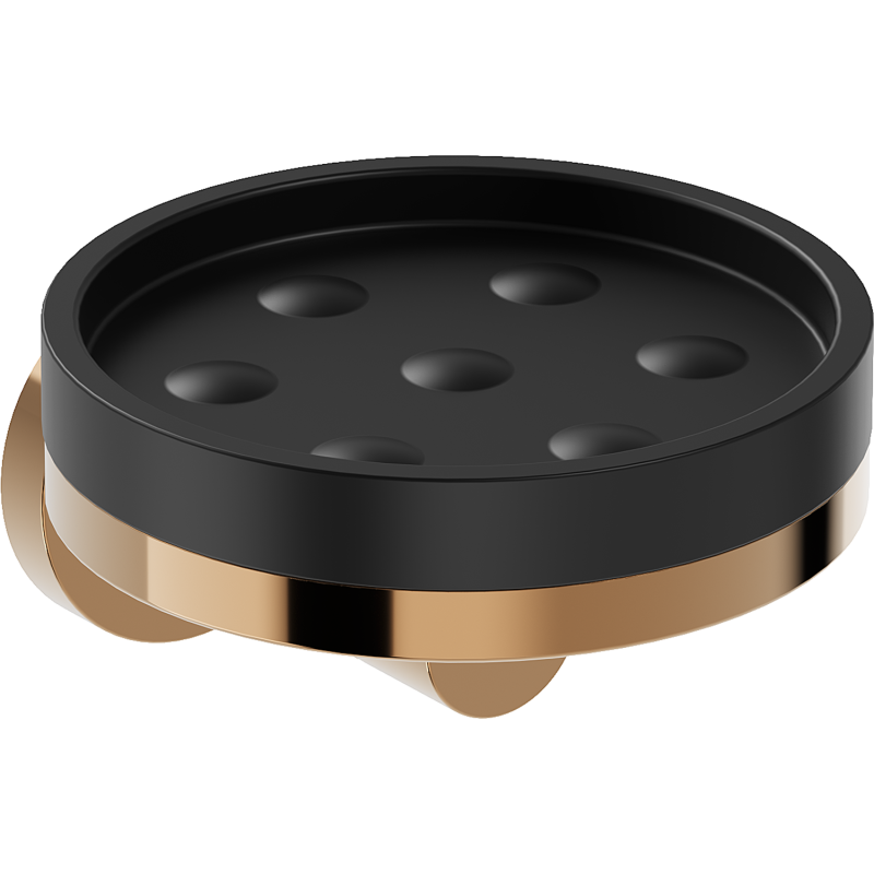 Mexen Triv ziepju trauks, melns/rozā zelts - 70A33055-60B