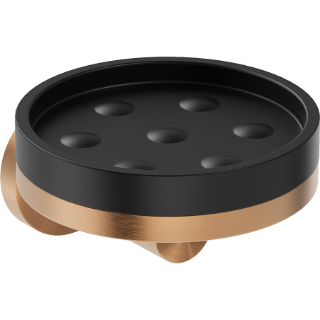 Mexen Triv suporte de sabonete, preto/cobre escovado - 70A33055-65B