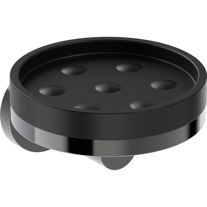 Mexen Triv tvålkopp, svart/black chrome - 70A33055-73B