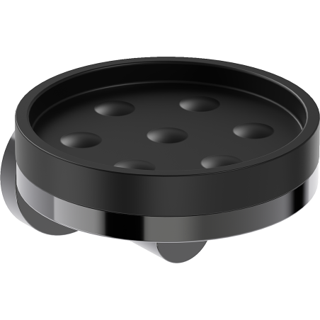 Mexen Triv tvålkopp, svart/black chrome - 70A33055-73B