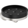 Mexen Triv portasapone, nero/nichel spazzolato - 70A33055-97B