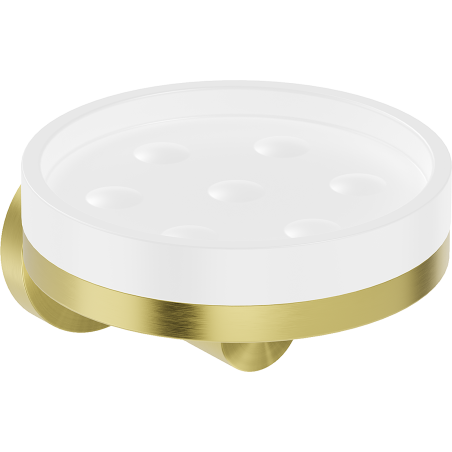 Mexen Triv porte-savon, blanc/or brossé - 70A33055-55W
