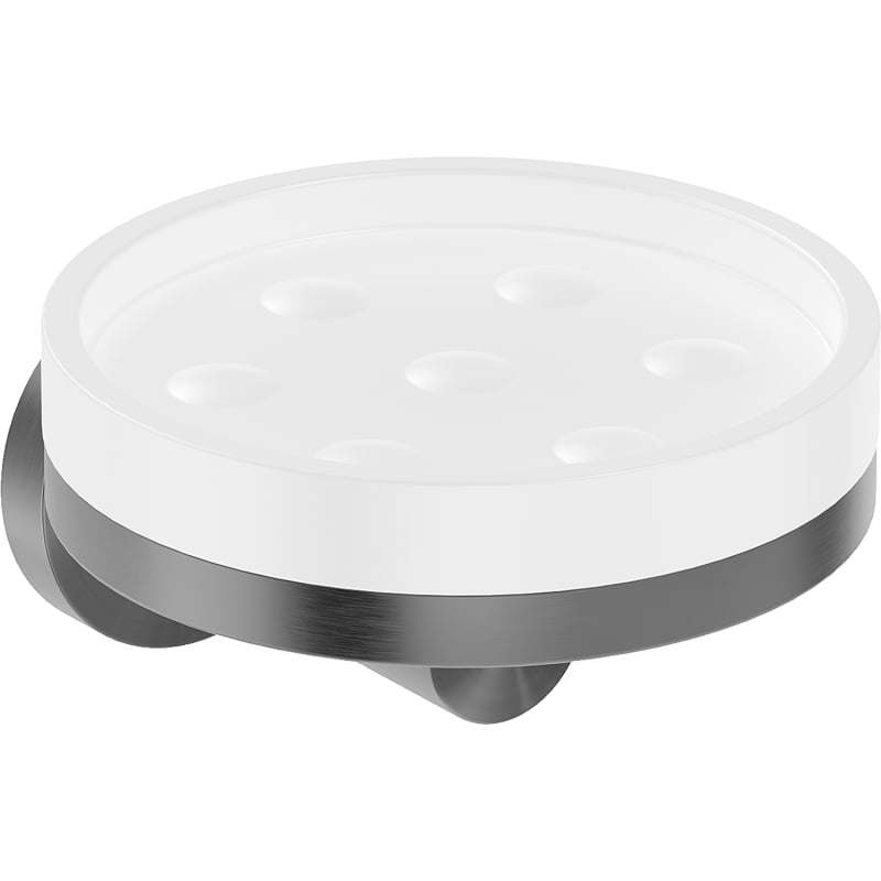 Mexen Triv porte-savon, blanc/gris pistolet brossé - 70A33055-66W