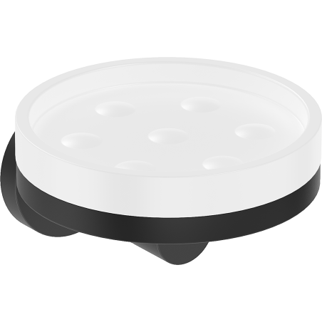 Mexen Triv soap dish, white/black - 70A33055-70W