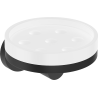 Mexen Triv soap dish, white/black - 70A33055-70W