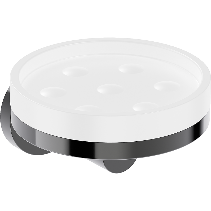 Mexen Triv mydelniczka, biała/black chrome - 70A33055-73W