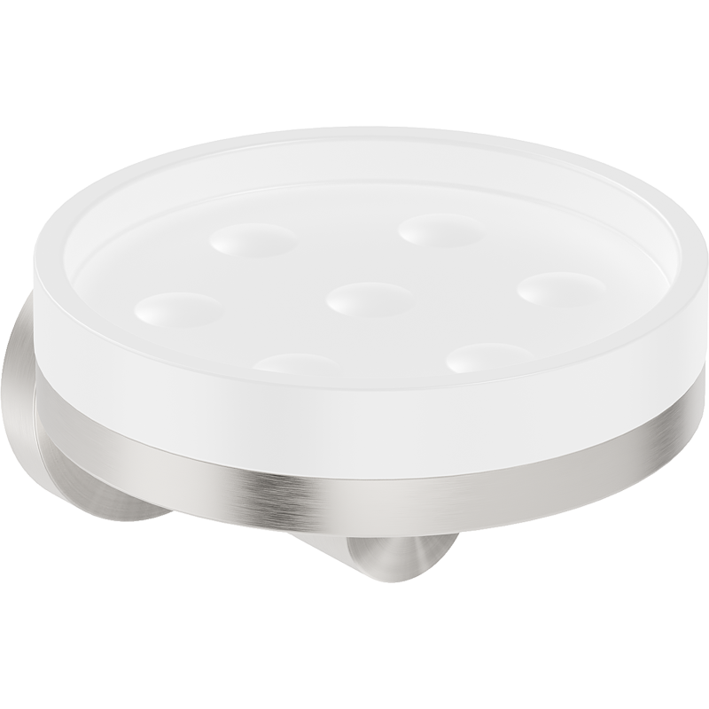 Mexen Triv ziepju trauks, balts/matēts niķelis - 70A33055-97W