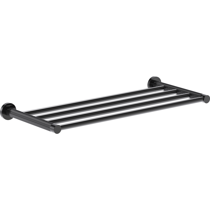 Mexen Triv półka na ręcznik, black chrome - 70A33082-73