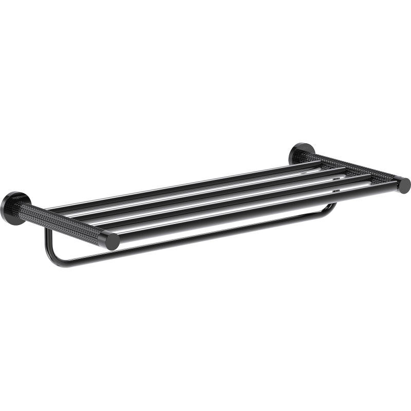Mexen Triv półka na ręcznik, black chrome - 70A33081-73