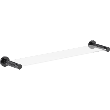 Mexen Triv hanging glass shelf, black chrome - 70A33061-73